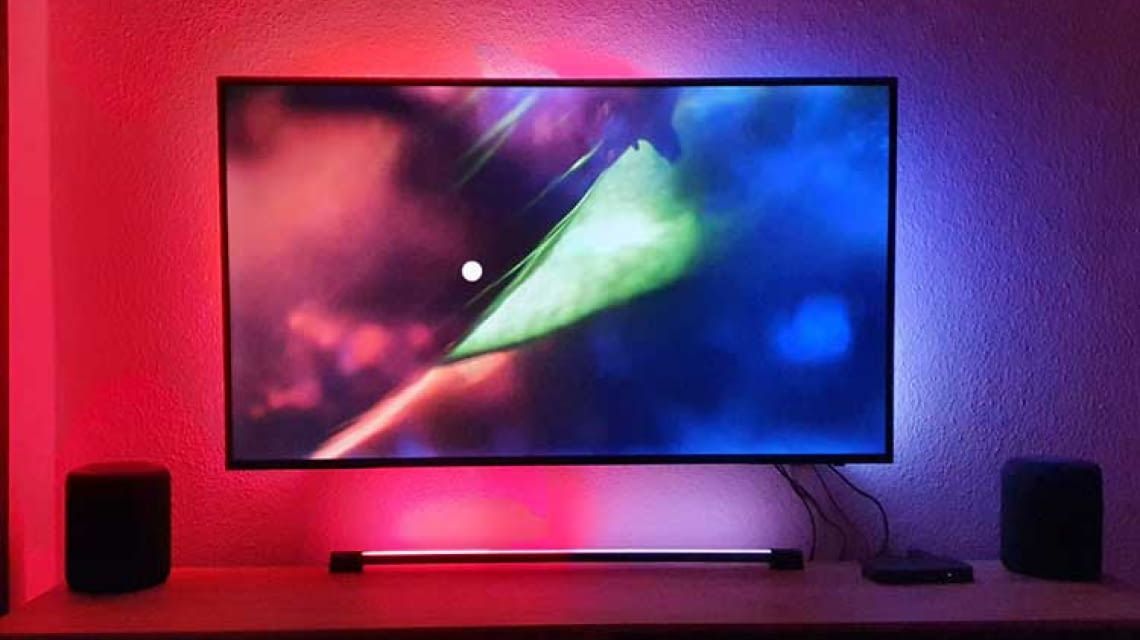 Für TVs bis 70 Zoll & Gaming-Setups - ohne Klebestreifen: Govee RGBIC LED  Lightbar befristet im Angebot