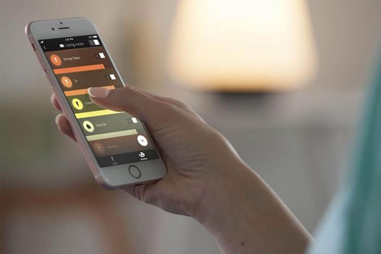 Philips HueLabs is also accessible through the Hue app for iOS