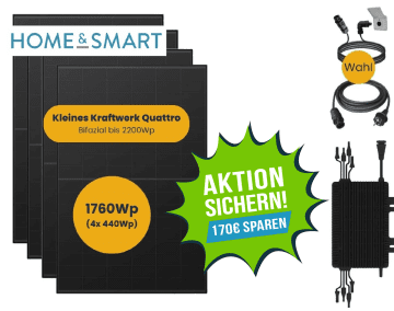 Die Balkonkraftwerk von Kleines Kraftwerk ist erhältlich im exklusiven Home&Smart Deal