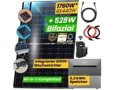 Epp Solar hat ein 1760 Watt Balkonkraftwerk Komplettset für unter 2.000 Euro im Angebot